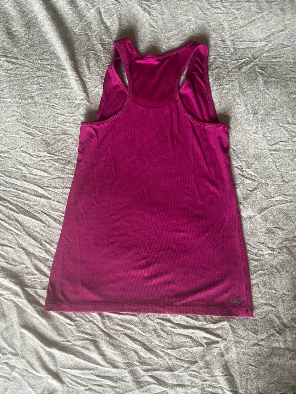 Danskin Now Fuchsia Ribbed Dri-More Racerback Tank - Picture 3 of 5